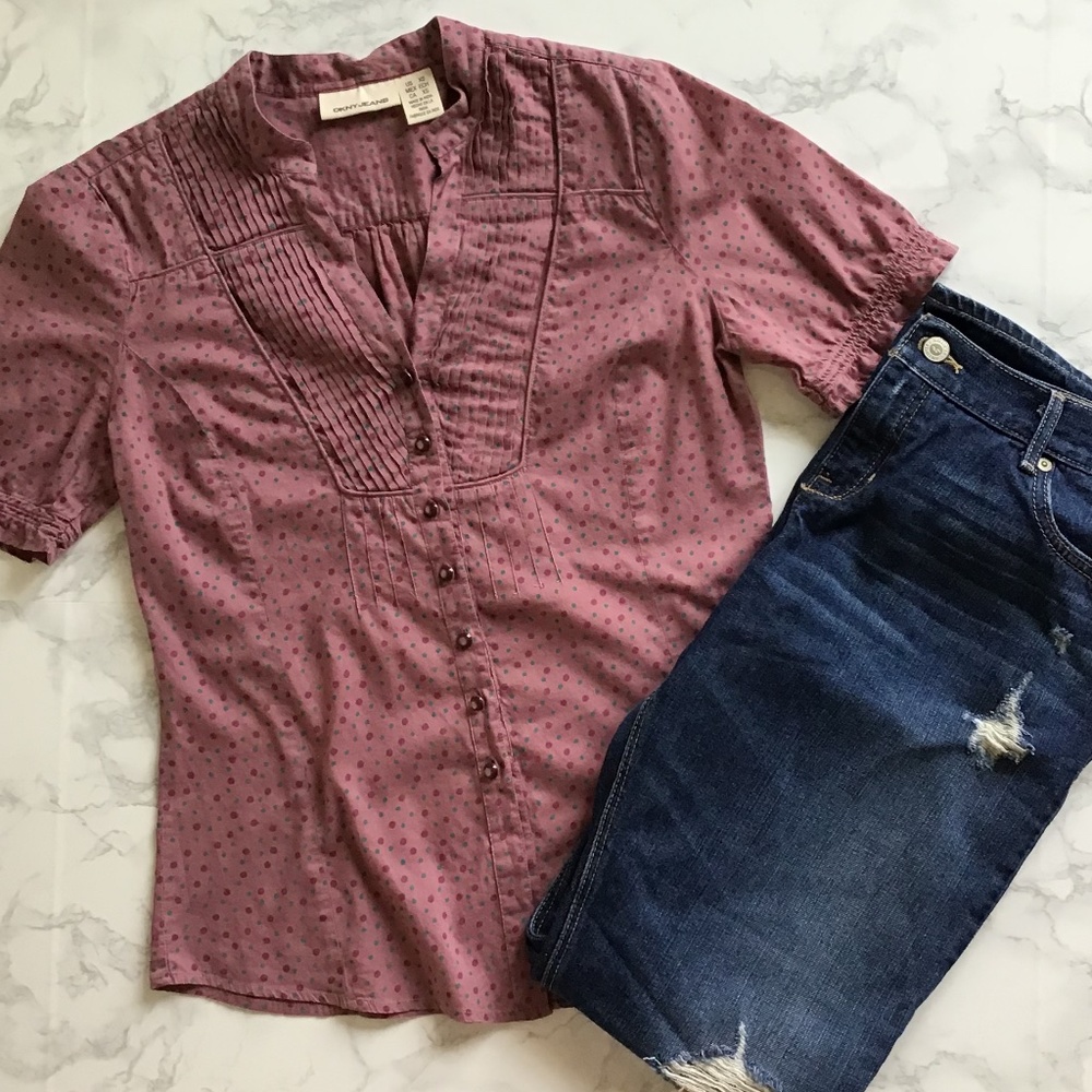 DKNY Pola Dots Blouse